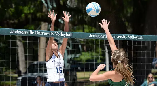 Gabby O'Connell attempts a block