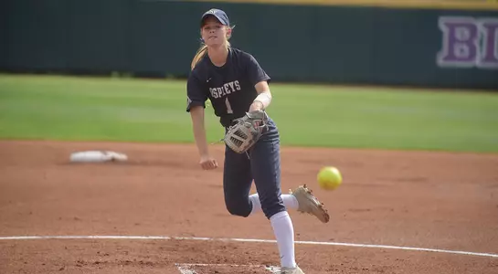 Morgan Blourne throws a pitch