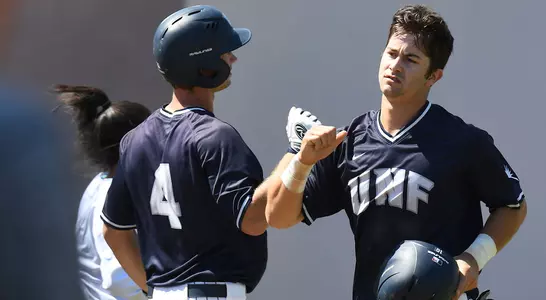 Joe Boyle and Alex Merritt celebrate Boyle's run