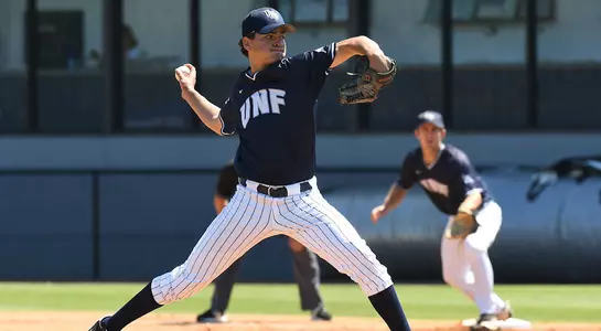Frank German pitches the baseball
