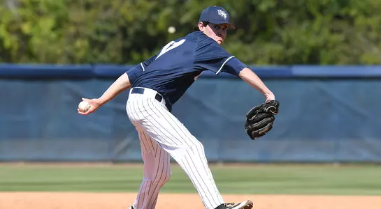 Eddie Miller pitches the baseball