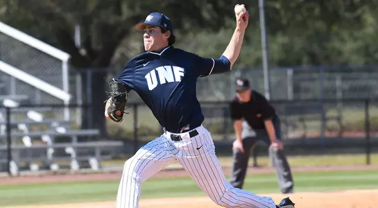 Eddie Miller pitches the baseball