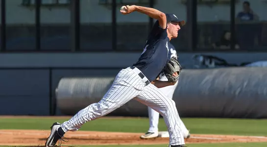 Adam Polansky pitches the baseball