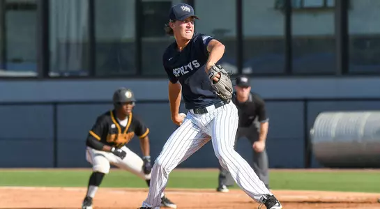 Adam Polansky pitches the baseball