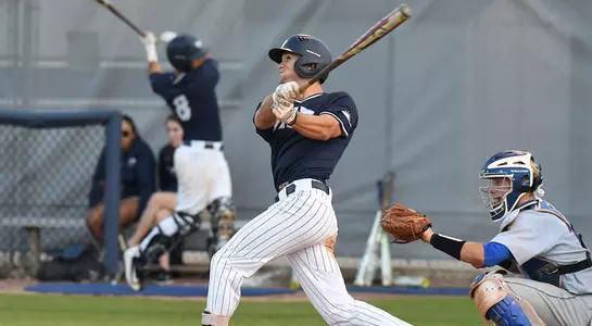 Wes Weeks hits the baseball