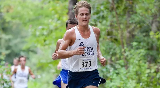 Bradley Langenberg competes in the UNF XC Invitational