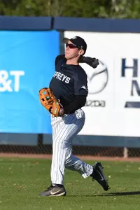 Alex Hendricks winds back to through the ball in from the outfield
