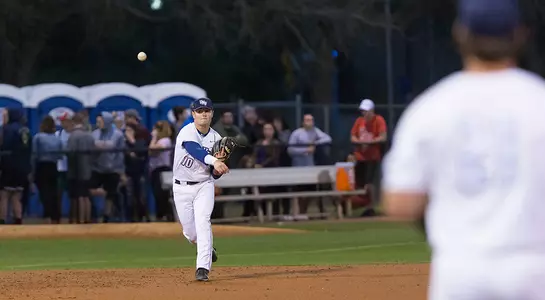 Max Law shortly after throwing a ball to a team mate