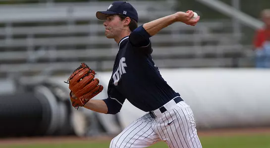 Eddie Miller just before releasing the ball during a pitch