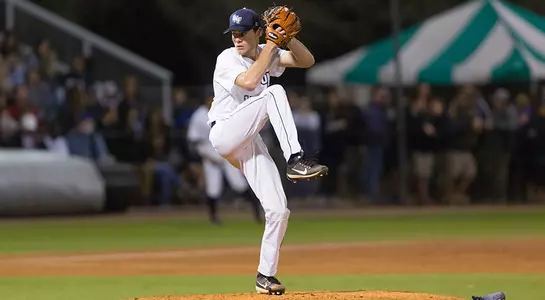 Eddie Miller rears back prior to pitching the ball