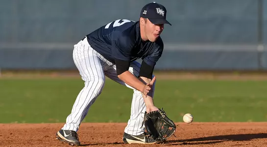 Jay Prather scoops a ball up into his glove