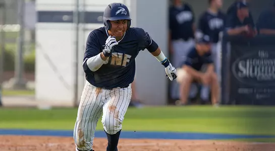 Abraham Sequera runs toward the next base
