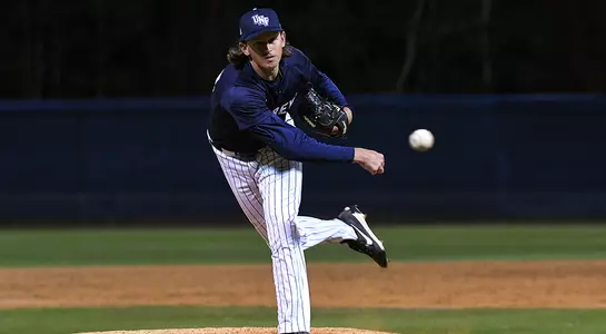 Justin Tworek releases as he throws a pitch
