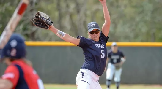 Sydney Matzko winds up for her pitch.