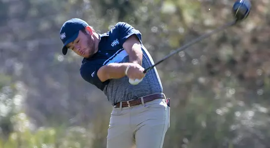 Andrew Alligood hits a drive