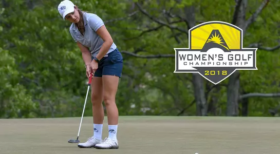 Mindy Herrick hits a shot at the ASUN Championship