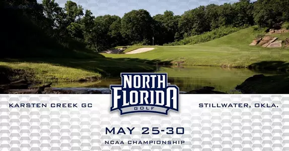 Golf preview graphic for 2018 NCAA Championship featuring image of Karsten Creek Golf Club