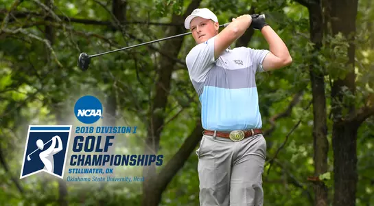 Dillon Woods hits a tee shot at the NCAA Championship