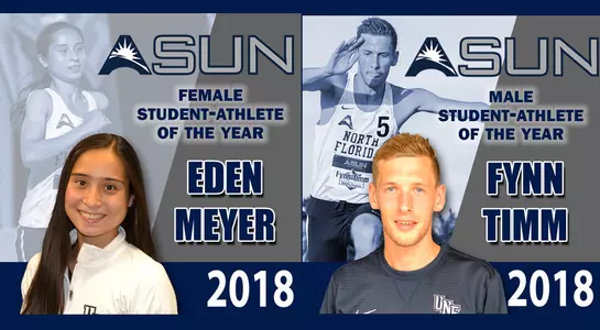 Eden Meyer and Fynn Timm were both named the ASUN Student-Athlete of the Year in 2018