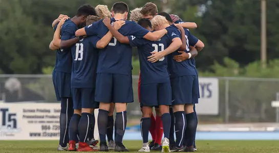 Team Huddle of Men's Soccer Team