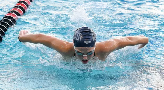 Esther with a perfect butterfly stroke