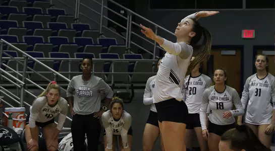 Julianna Askew serves it.