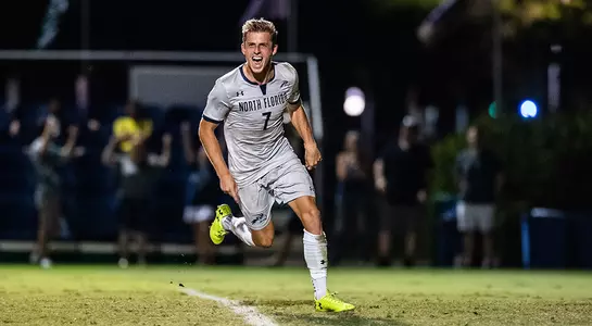 Jake Hawker scores the game-winning goal in the ASUN Quarterfinal