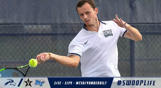 MTSU and Vanderbilt preview graphic featuring a Charley Castaing action shot above logos and lower third graphics.
