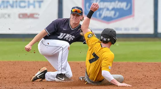 Tanner May tags Mizzou player out on base