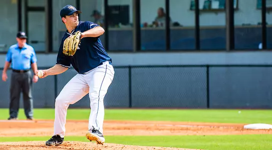 Max McKinley prepares to throw
