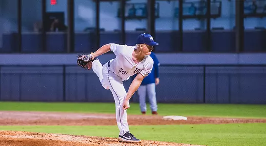 Zach Chappell delivers a pitch to home.