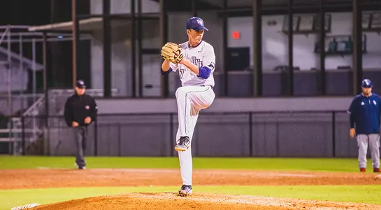 Logan Clayton goes to his leg kick.