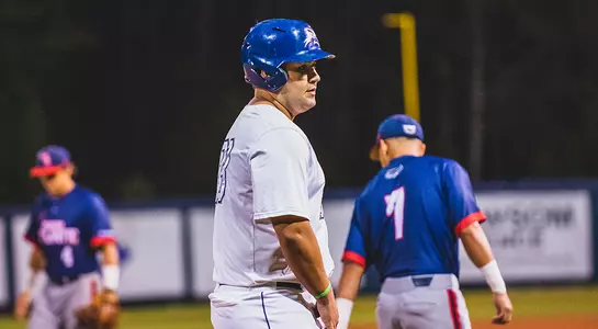 David Maberry stands at third base.