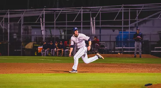 Tanner May runs to second base.
