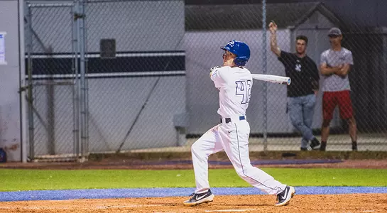 Jay Prather swings at a pitch.