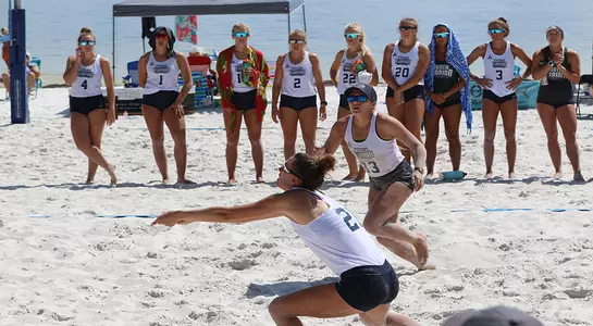 Antonia Harrison sets one for Chaney Howard.