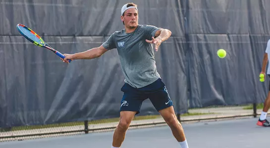 Dominik Barton about to hit a forehand