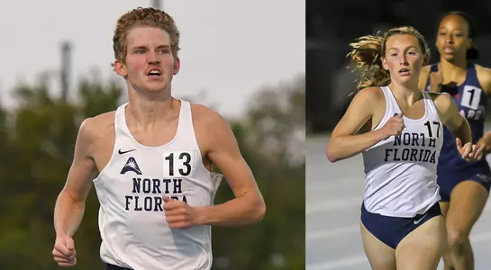 Noah Perkins and Camryn Cooney both race to the finish line