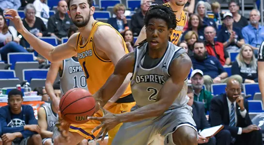 Wajid Aminu grabs a pass and makes a move toward the basket vs Lipscomb