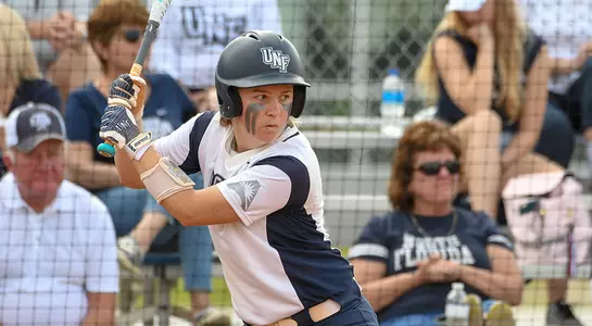 Tiffany Lower gets ready to swing the bat against Northern Iowa