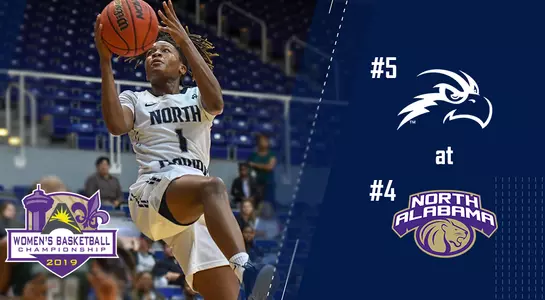 UNF women's basketball is the No. 5 seed and plays at North Alabama