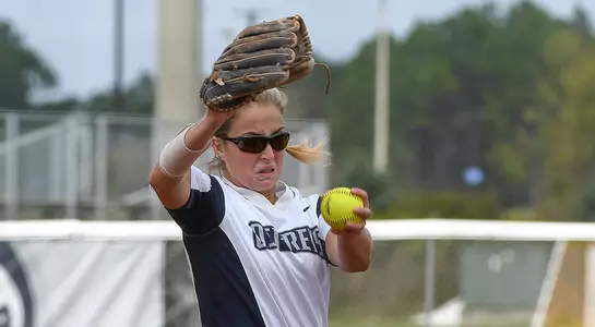 Sydney Matzko pitches against Northern Iowa.