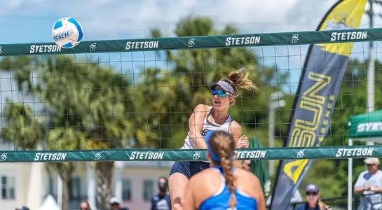 Carolyn Cain follows through on an attack.