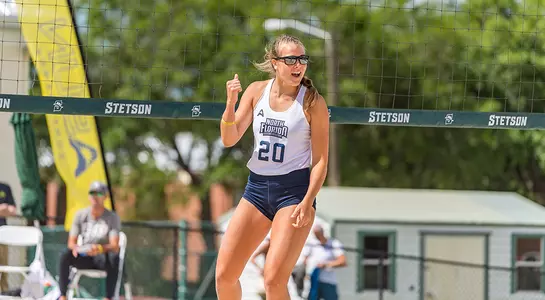 Kirby Smith celebrates after a point.