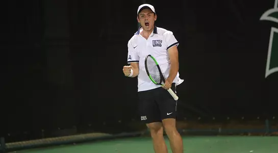 Charley Castaing gets excited about a point.