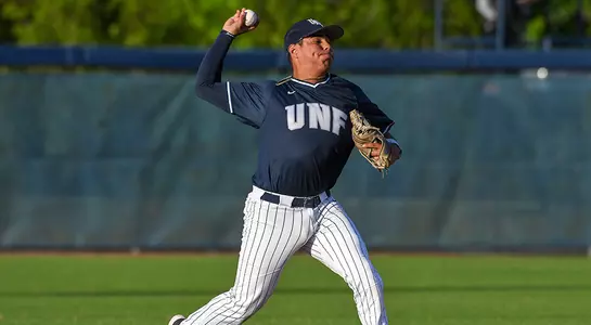 baseball player Abraham Sequera throwing from short stop