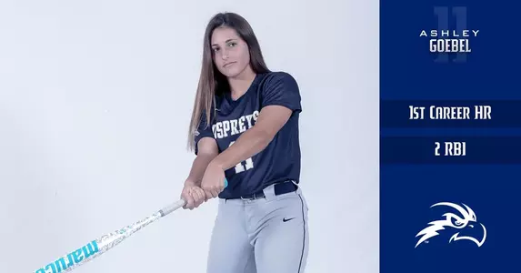 Ashley Goebel hit her first career HR for two RBI against UCF