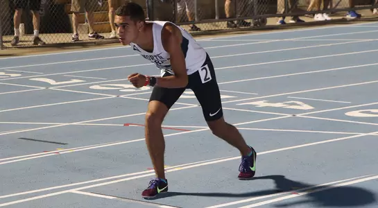 Timothy Doyle toes the starting line for the 800m at the NCAA East Prelim