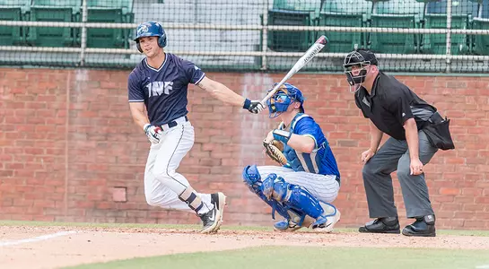 Wes Weeks follows through on a swing.