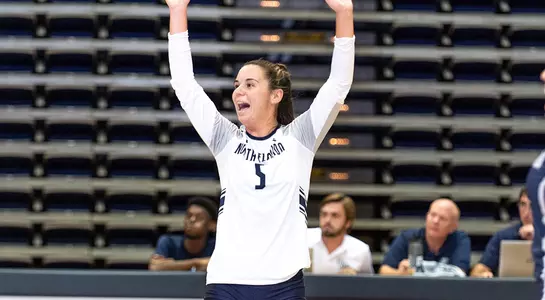 Julianna celebrating a point